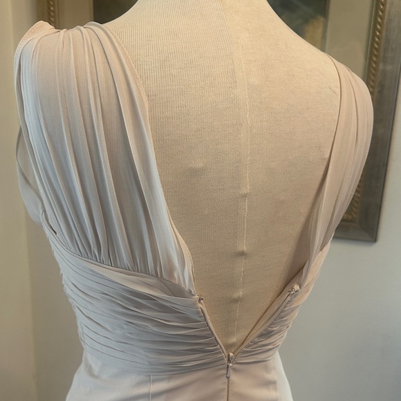 Bill Levkoff Elegant Cream Evening Gown Size 2 - Picture 12 of 14